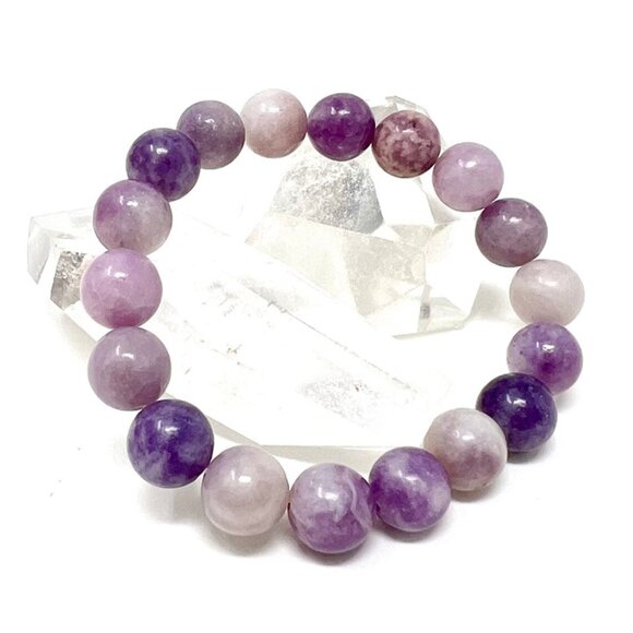 Lepidolite Purple Bracelet Jewelry crystal beaded accessories handmade boho NEW - Picture 4 of 10